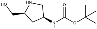 ((3S,5S)-5-(ヒドロキシメチル)ピロリジン-3-イル)カルバミン酸TERT-ブチル 化學構(gòu)造式
