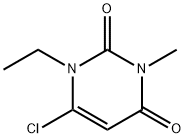 6-CHLORO-1-ETHYL-3-METHYLPYRIMIDINE-2,4(1H,3H)-DIONE Struktur