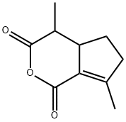 4,4a,5,6-Tetrahydro-4,7-dimethylcyclopenta[c]pyran-1,3-dione Struktur