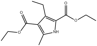 1H-Pyrrole-2,4-dicarboxylicacid,3-ethyl-5-methyl-,diethylester(9CI) Struktur