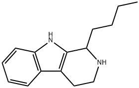 1-Butyl-2,3,4,9-tetrahydro-1H-pyrido[3,4-b]indole Struktur