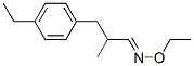 Benzenepropanal, 4-ethyl-alpha-methyl-, O-ethyloxime (9CI) Struktur