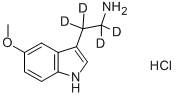 5-METHOXYTRYPTAMINE-A,A,B,B-D4 HCL Struktur