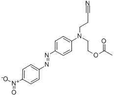 4-(4-NITROPHENYLAZO)-N-(2-CYANOETHYL)-N-(2-ACETOXYETHYL)ANILINE Struktur