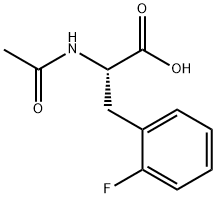 rac-(R*)-3-(2-フルオロフェニル)-2-(アセチルアミノ)プロパン酸 化學(xué)構(gòu)造式