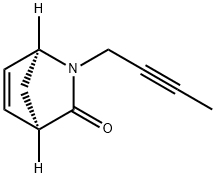 2-Azabicyclo[2.2.1]hept-5-en-3-one,2-(2-butynyl)-,(1S,4R)-(9CI) Struktur