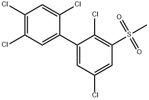 3-Methylsulfonyl-2,2',4',5,5'-pentachlorobiphenyl Struktur