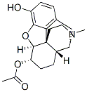 (5alpha,6alpha)-4,5-epoxy-3-hydroxy-17-methylmorphinan-6-yl acetate Struktur