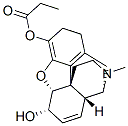 4,5α-Epoxy-17-methylmorphinan-3,6α-diol 3-propanoate Struktur