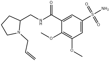 N-(1-Allyl-2-pyrrolidinyl)methyl-2,3-dimethoxy-5-sulfamoylbenzamide Struktur