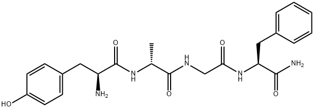 tyrosyl alanyl-glycyl-phenylalaninamide Struktur