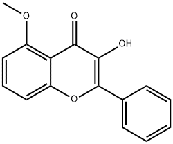 3-羥基-5-甲氧基黃酮, 6665-81-2, 結(jié)構(gòu)式