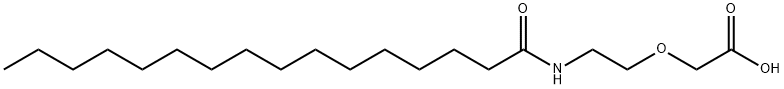 [2-[(1-oxohexadecyl)amino]ethoxy]acetic acid Struktur