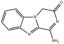 Pyrazino[1,2-a]benzimidazol-3(4H)-one, 1-amino- (9CI) Struktur