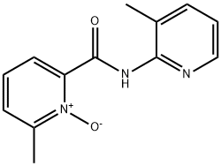 2-Methyl-6-(3-methyl-2-pyridylcarbamoyl)pyridine 1-oxide Struktur