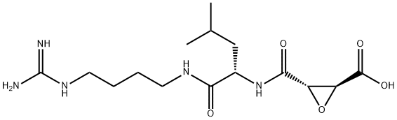 3-(((1-(((4-((Aminoiminomethyl)-amino)butyl)amino)carbonyl)-3-methylbutyl)amino)carbonyl)oxiran-carbons?ure, (2S-(2 alpha, 3 beta(R*)))