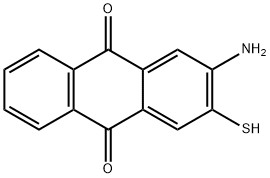 2-amino-3-mercaptoanthracene-9-10-dione Struktur