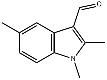 1,2,5-trimethyl-1H-indole-3-carbaldehyde Struktur