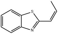 Benzothiazole, 2-(1-propenyl)-, (Z)- (9CI) Struktur