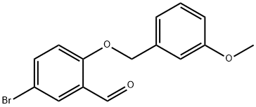 5-BROMO-2-[(3-METHOXYBENZYL)OXY]BENZALDEHYDE Struktur