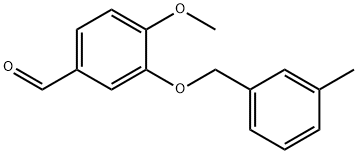 4-METHOXY-3-[(3-METHYLBENZYL)OXY]BENZALDEHYDE Struktur