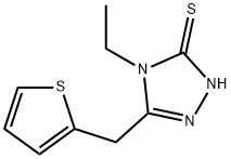 3H-1,2,4-Triazole-3-thione,4-ethyl-2,4-dihydro-5-(2-thienylmethyl)-(9CI) Struktur