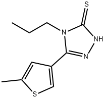 5-(5-METHYLTHIEN-3-YL)-4-PROPYL-4H-1,2,4-TRIAZOLE-3-THIOL Struktur