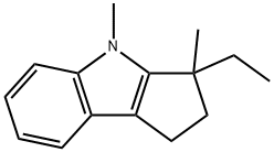 Cyclopent[b]indole, 3-ethyl-1,2,3,4-tetrahydro-3,4-dimethyl- (9CI) Struktur