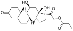 Cortisol 21-propionate Struktur