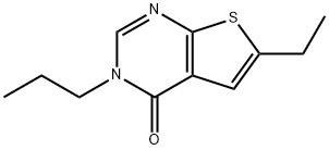 Thieno[2,3-d]pyrimidin-4(3H)-one, 6-ethyl-3-propyl- (9CI) Struktur