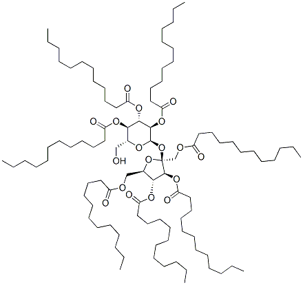 sucrose heptalaurate Struktur