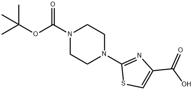 2-[1-(TERT-BUTOXYCARBONYL)-4-PIPERIDINYL]-1,3-THIAZOLE-4-CARBOXYLIC ACID Struktur