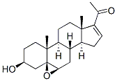 5beta,6beta-epoxy-3beta-hydroxypregn-16-en-20-one Struktur