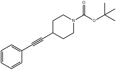 1-Boc-4-phenylethynyl-piperidine Struktur