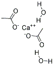 calcium hydrogen triacetate Struktur