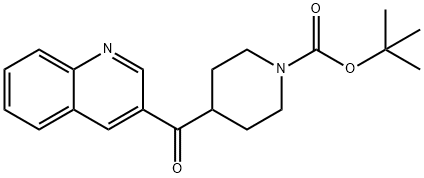 4-(QUINOLINE-3-CARBONYL)-PIPERIDINE-1-CARBOXYLIC ACID TERT-BUTYL ESTER Struktur