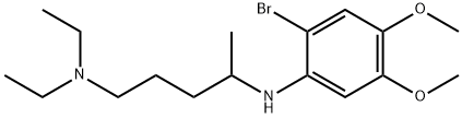 2-Bromo-4,5-dimethoxy-N-[1-methyl-4-diethylaminobutyl]aniline Struktur