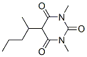 1,3-Dimethyl-5-(1-methylbutyl)barbituric acid Struktur