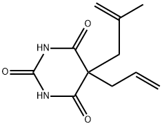 5-Allyl-5-(2-methylallyl)barbituric acid Struktur