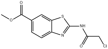 2-[(CHLOROACETYL)AMINO]-6-BENZOTHIAZOLECARBOXYLIC ACID METHYL ESTER Struktur