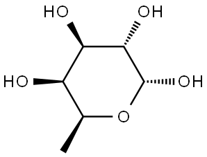 6-DEOXY-L-GALACTOPYRANOSE Structure