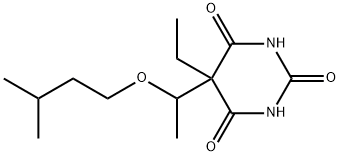 5-Ethyl-5-(1-isopentyloxyethyl)-2,4,6(1H,3H,5H)-pyrimidinetrione Struktur