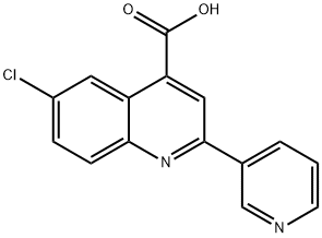 6-CHLORO-2-PYRIDIN-3-YLQUINOLINE-4-CARBOXYLIC ACID Struktur