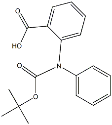 ANTHRANILIC ACID, N-BOC-N-PHENYL
 Struktur