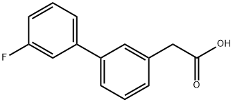 3-BIPHENYL-3'-FLUORO-ACETIC ACID
 Struktur