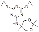 4,6-Di(aziridin-1-yl)-N-(2,2,5-trimethyl-1,3-dioxan-5-yl)-1,3,5-triazin-2-amine Struktur