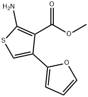 3-THIOPHENECARBOXYLIC ACID, 2-AMINO-4-(2-FURANYL)-, METHYL ESTER Struktur