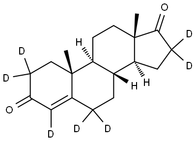 4-ANDROSTEN-3,17-DIONE-2,2,4,6,6,16,16-D7 Struktur