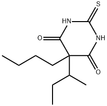 5-Butyl-5-sec-butyl-2,3-dihydro-2-thioxo-4,6(1H,5H)-pyrimidinedione Struktur