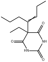 5-Ethyl-5-(1-propyl-1-butenyl)-2,4,6(1H,3H,5H)-pyrimidinetrione Struktur